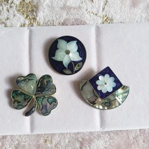 VNTG PINS | Bundle of 3x Mexico Alpaca Mother of Pearl Pins